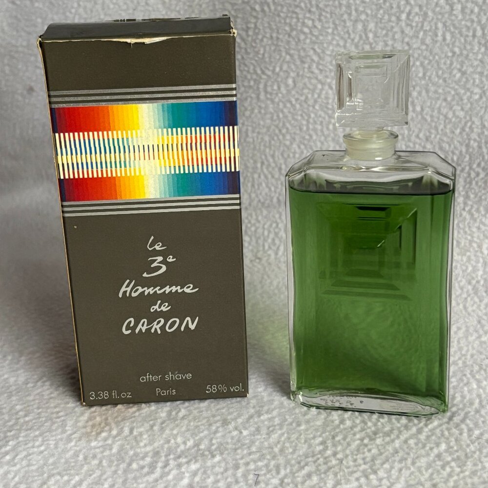Le 3e Homme de Caron After Shave Nearly Full in Box 100ml 3.38oz.